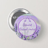 Bientôt Grand-mère Baby Showbutton Button (Vorne & Hinten)