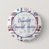 Bientôt Grand-mère Baby Showbutton Button (Vorderseite)