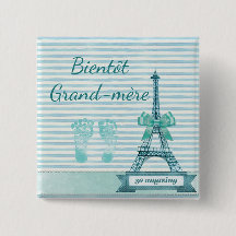Bientôt Grand-mère Baby Showbutton