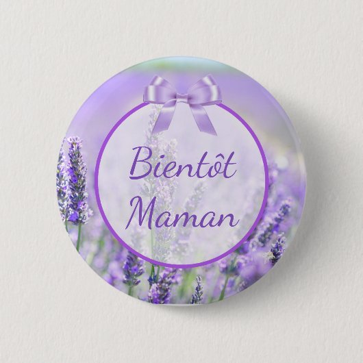 Bientôt Maman Baby Showbutton Button (Vorderseite)