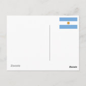 Bienvenido a Argentinien - berühmte Gegenstände Ar Postkarte (Rückseite)