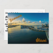 Bienvenido a la post de Miami Postkarte (Vorne/Hinten)