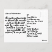 Bienvenido a la post de Miami Postkarte (Rückseite)