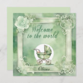 Bienvenido al mundo einladung (Vorne/Hinten)