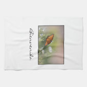 Bienvenido (willkommen) Königenschmetterling Handtuch (Horizontal)