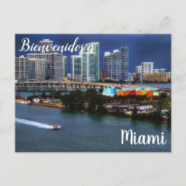 Bienvenidos a Miami Postcard Postkarte