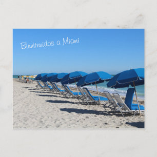 Bienvenidos a Miami Postcard Postkarte
