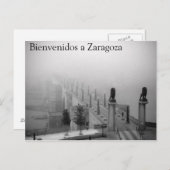Bienvenidos a Zaragoza Postkarte (Vorne/Hinten)