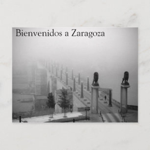 Bienvenidos a Zaragoza Postkarte
