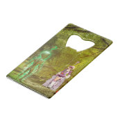 Bienvenidos al planeta Tierra Geldbeutel Flaschenöffner (Vorderseite Schrägansicht)