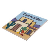 Bienvenidos Mexican Desert Adobe Home Welcome Fliese (Seite)