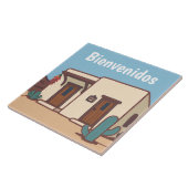  Bienvenidos Mexican Desert Adobe House Welcome Fliese (Seite)