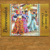 Bienvenidos Mexican Festival Dancers 2549 Fußmatte