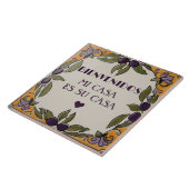 Bienvenidos Mi Casa Es Su Casa Black Olive Welcome Fliese (Seite)