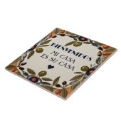 Bienvenidos Mi Casa Es Su Casa Green Olive Welcome Fliese (Seite)