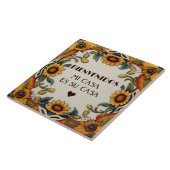 Bienvenidos Mi Casa Es Su Casa Sunflowers Floral Fliese (Seite)