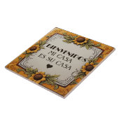 Bienvenidos Mi Casa Es Su Casa Yellow Sunflower Fliese (Seite)