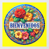 BIENVENIDOS - So Hübsch! Fensteraufkleber (Blatt)