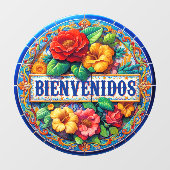 BIENVENIDOS - So Hübsch! Fensteraufkleber (Blatt)