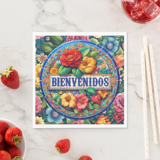 BIENVENIDOS - So Hübsch! Serviette (Beispiel)