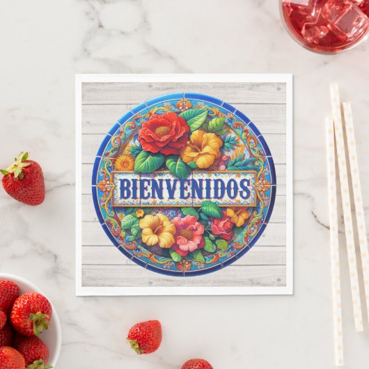 BIENVENIDOS - So Hübsch! Serviette (Beispiel)