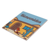 Bienvenidos Southwestern Adobe Home Welcome Sign Fliese (Seite)