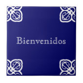 Bienvenidos Zeichen Fliese (Vorderseite)