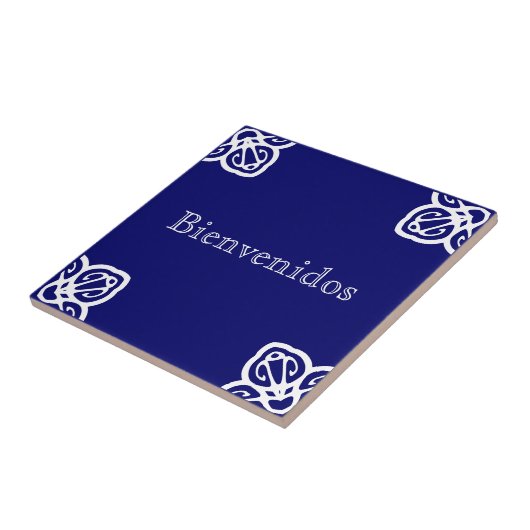 Bienvenidos Zeichen Fliese (Seite)