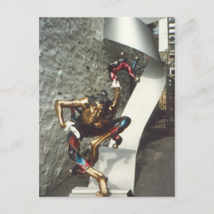 Bienvenue ein La Ville De Quebec! Postkarte