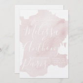 Bienvenue France Hochzeit in Urlaubsort Einladung (Vorne/Hinten)