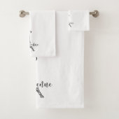 "Bienvenue" (Willkommen auf Französisch) Badhandtuch Set (Insitu)