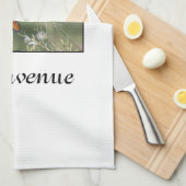 Bienvenue (willkommen) Königenschmetterling Geschirrtuch (Viertel Falte)