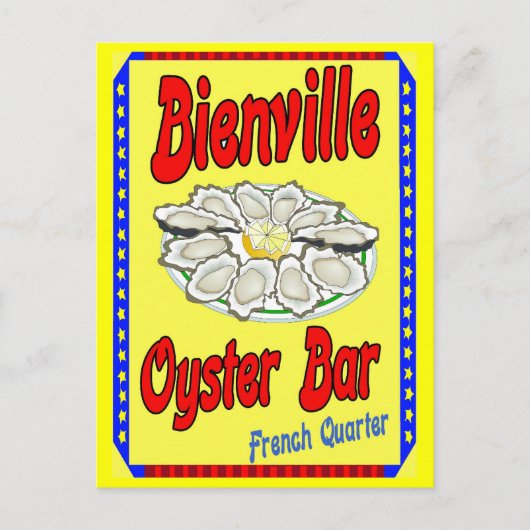 Bienville Oyster Bar Postkarte (Vorderseite)