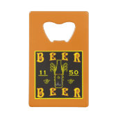Bier 11 50 Orange Geldbeutel Flaschenöffner (Vorderseite)