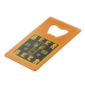 Bier 11 50 Orange Geldbeutel Flaschenöffner (Vorderseite Schrägansicht)