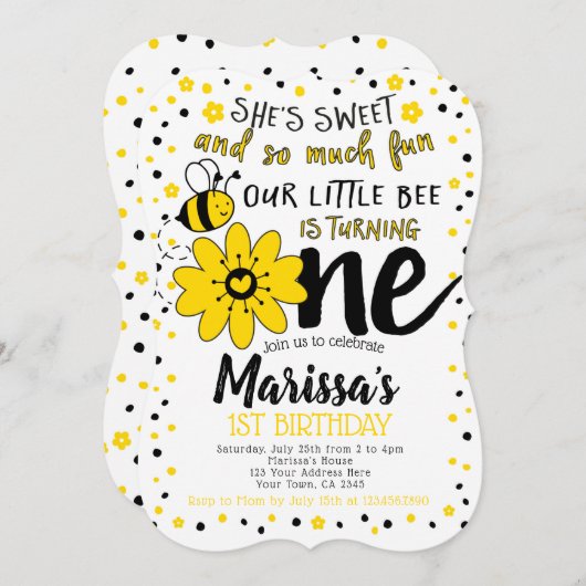 Bier 1. Geburtstag Einladung (Vorne/Hinten)