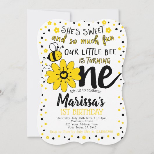 Bier 1. Geburtstag Einladung (Vorderseite)