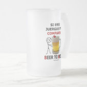 Bier 2 mattglas bierglas (VorderseiteRechts)