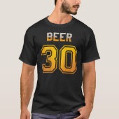 Bier 30 Baseball Style Jersey Uniform T-Shirt (Vorderseite)