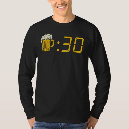 Bier 30 trinken oder Betrunken werden T-Shirt (Vorderseite)