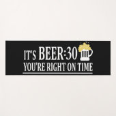 Bier 30 Yoga Funny Drink Übung Yogamatte (Vorderseite (Horizontal))