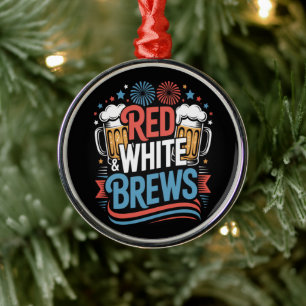 Bier 4. Juli Ornament Aus Metall