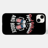 Bier 4. Juli, Patriotische Party Case-Mate iPhone Hülle (Rückseite (Horizontal))