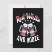 Bier 4. Juli, Patriotische Party Save The Date (Rückseite)