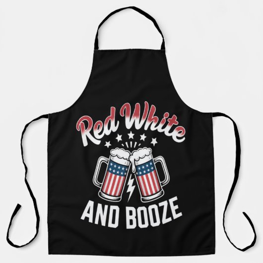 Bier 4. Juli, Patriotische Party Schürze (Vorderseite)