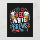 Bier 4. Juli Postkarte (Vorderseite)