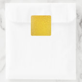 Bier 4 quadratischer aufkleber (Tasche)