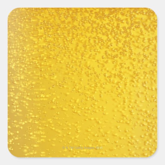 Bier 4 quadratischer aufkleber (Vorderseite)