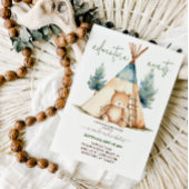 Bier Adventure Boy Baby Shower Minimal Einladung