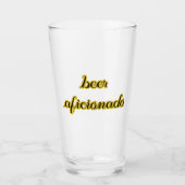 Bier Aficionado Glas (Vorderseite)